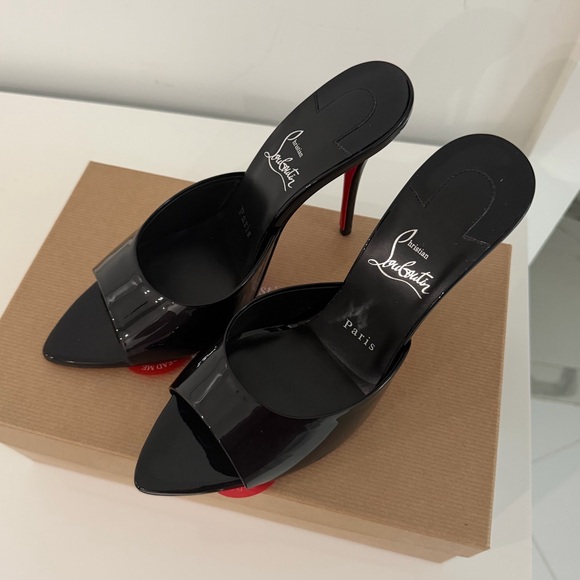 Christian Louboutin Black Patent Leather Miss Z - Picture 2 of 9